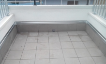 Detalle de plaquetas o losas en terrazas
