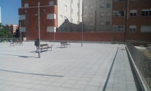 obra finalizada, plaza en C/ Sierra de Aralar