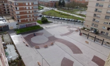 Impermabilización y urbanización  de suelos en plaza