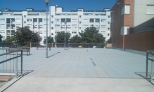 Vista de la plaza finalizada